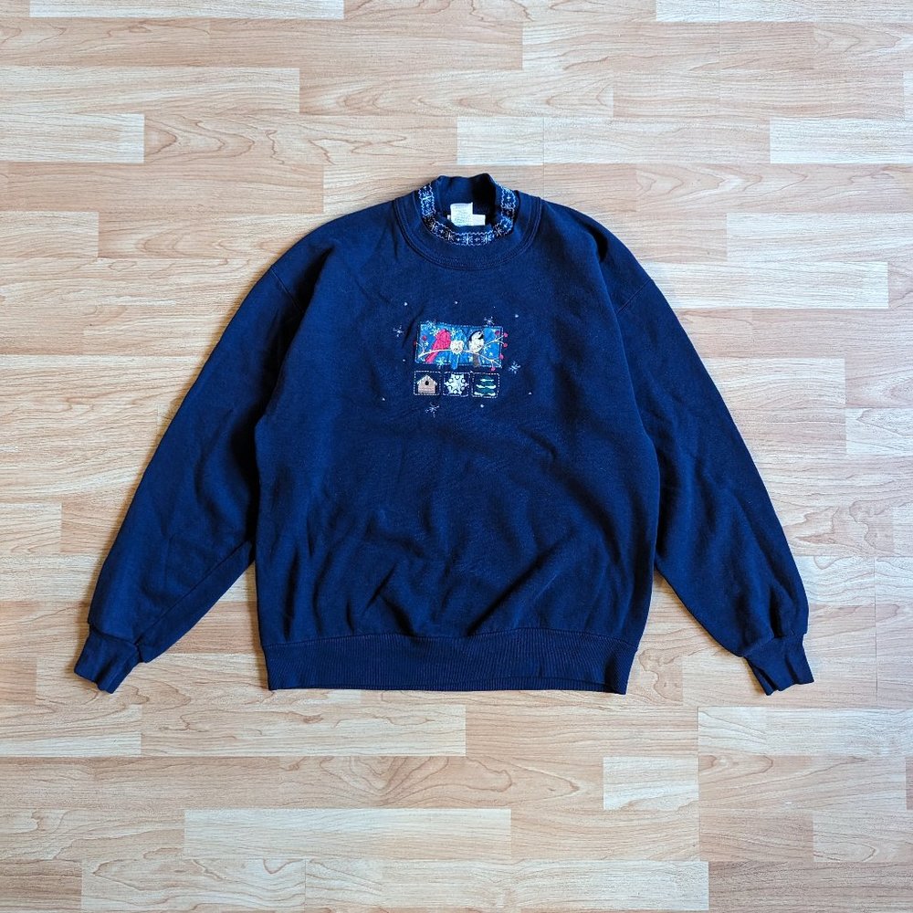 Vintage Ugly Christmas Sweater - Bird Trio
